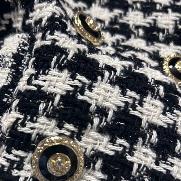 Mango Tweed houndstooth jacket, small - Picture 5 of 8